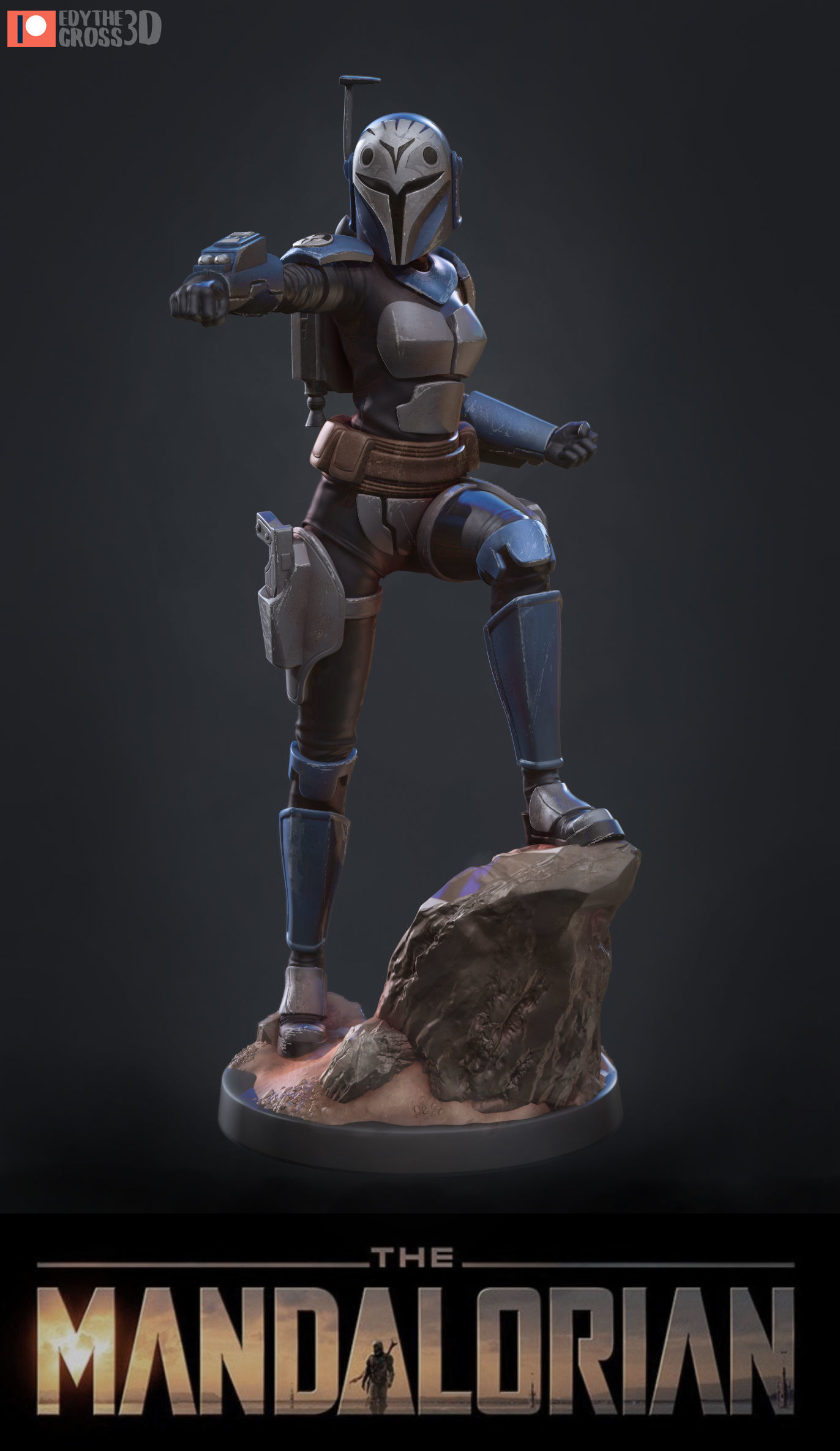 Bo Katan Kryze  3D print model_1