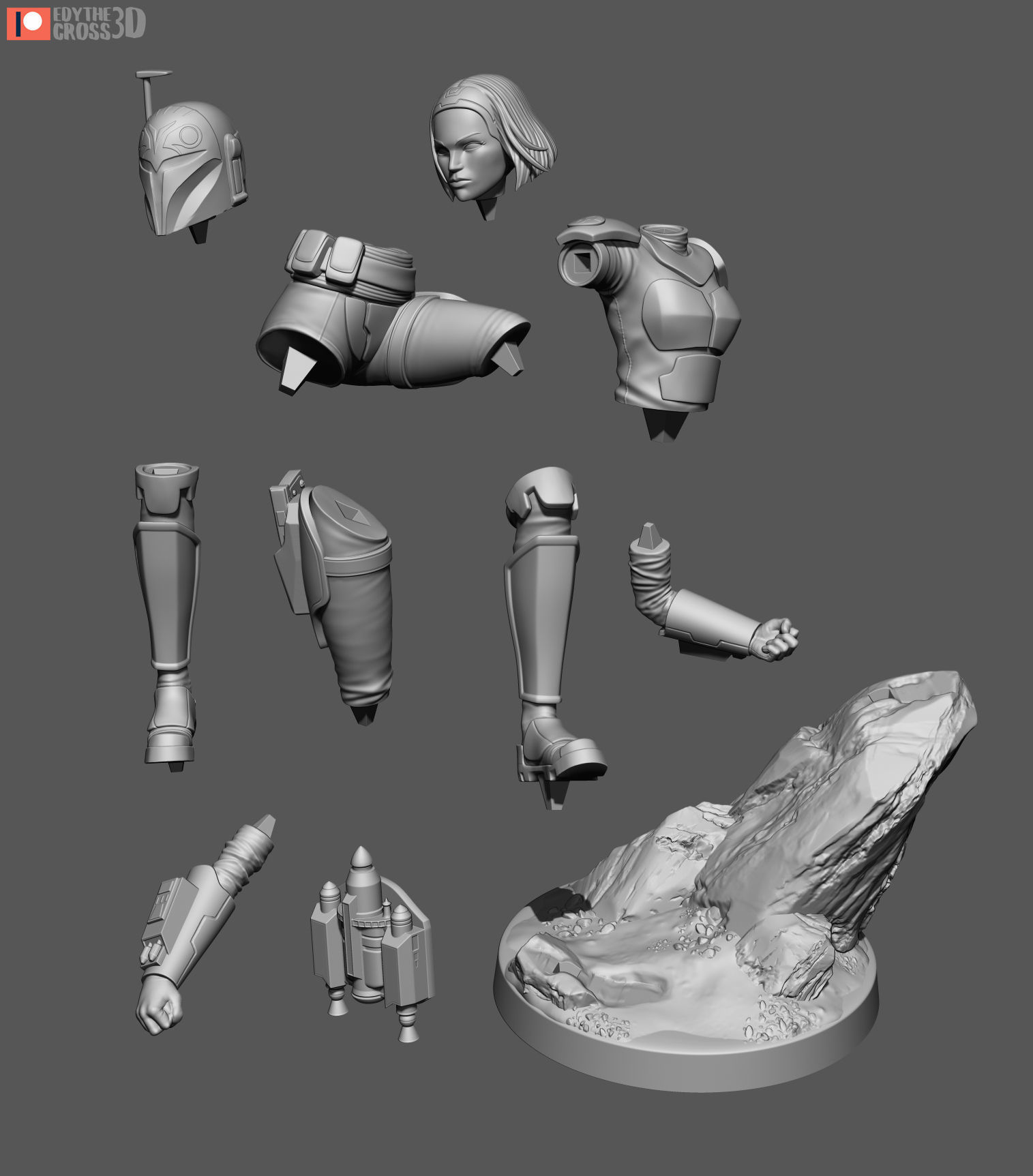 Bo Katan Kryze  3D print model_2