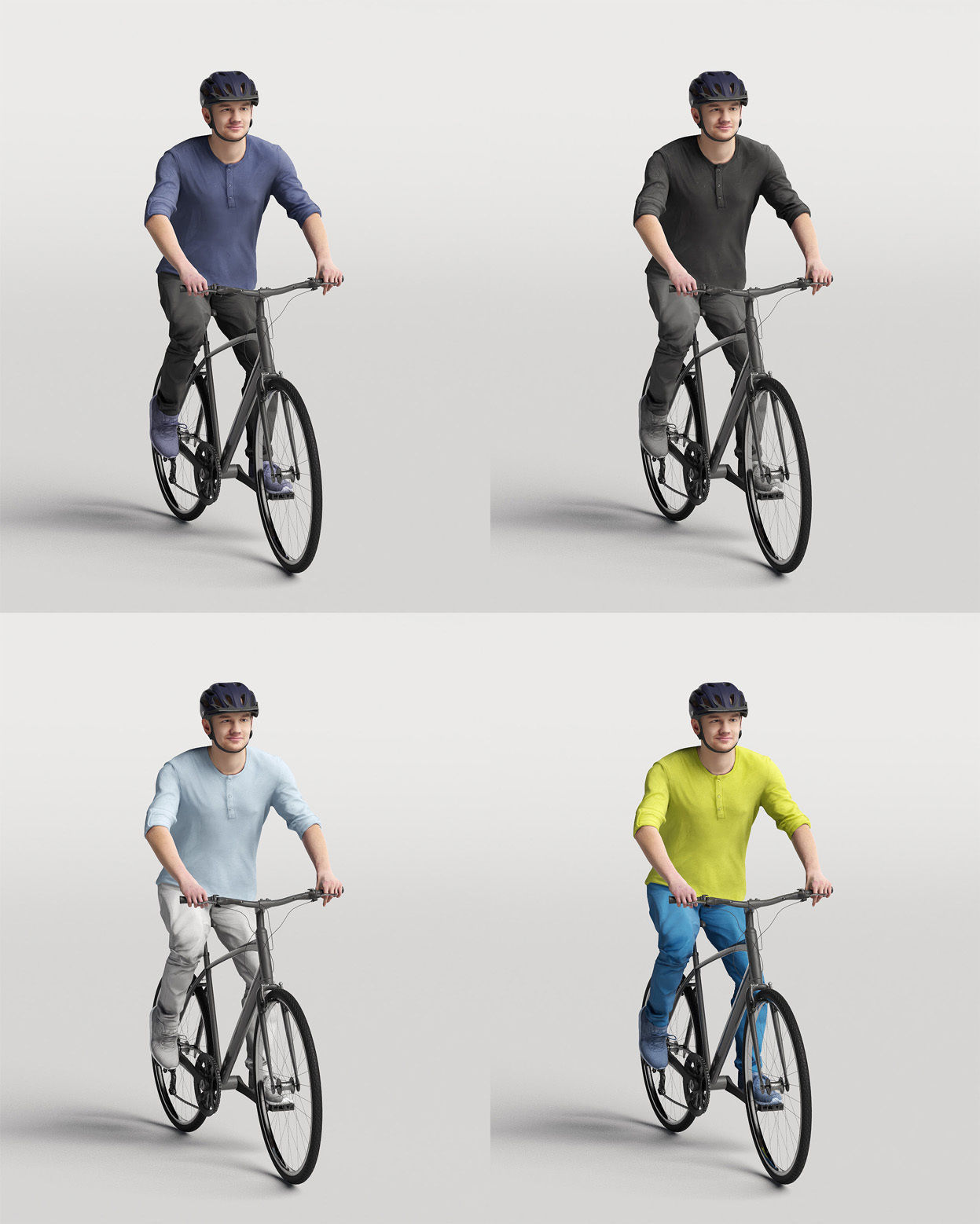 Humano Biking Man 0819 3D model_4