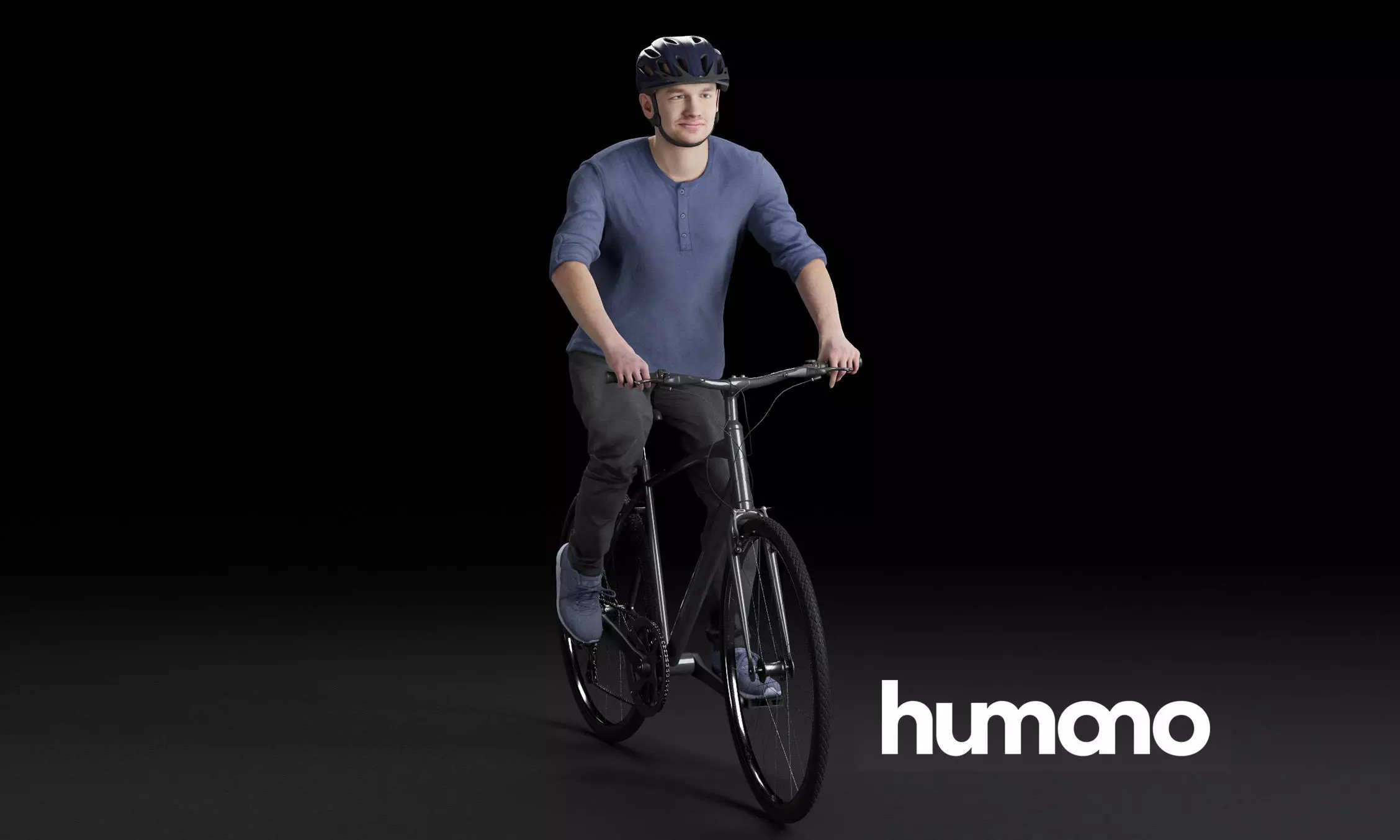 Humano Biking Man 0819 3D model_0