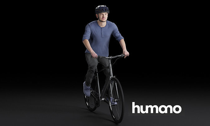 Humano Biking Man 0819 3D model