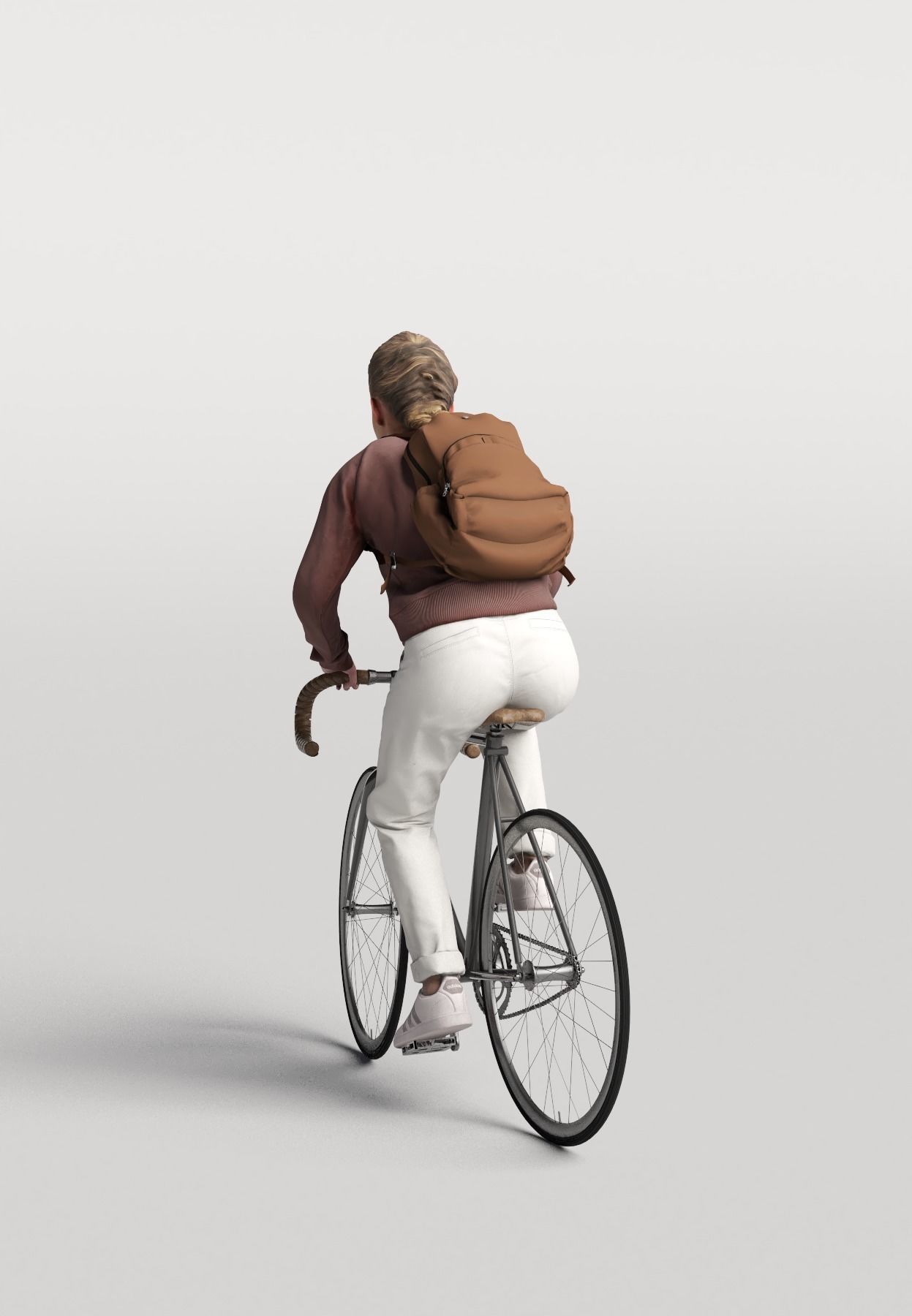 Humano Biking Woman 0820 3D model_2