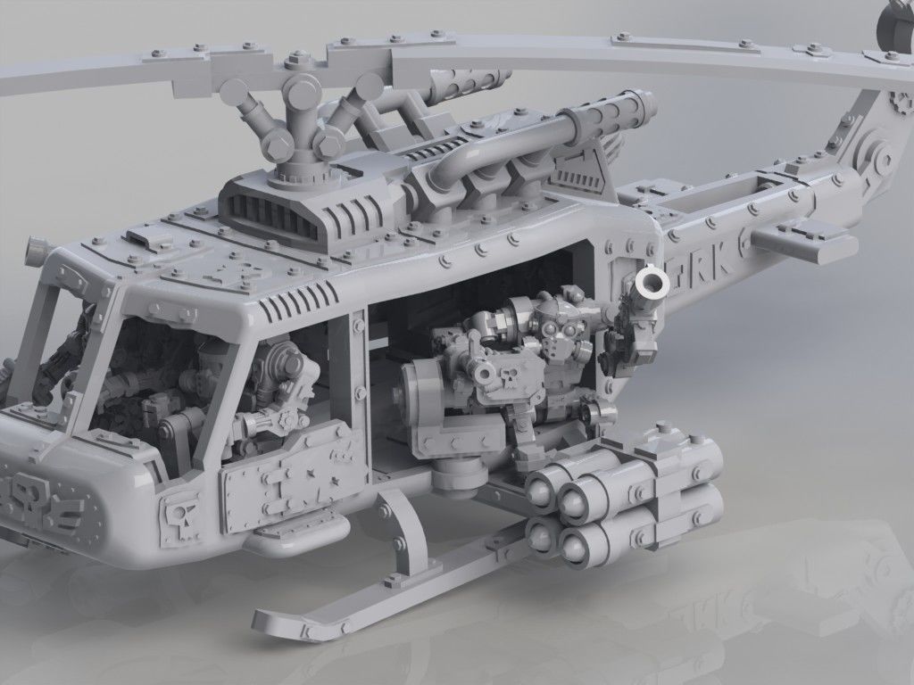 ORK-O-KEZZ Greenskins War Kopta 3D print model_8