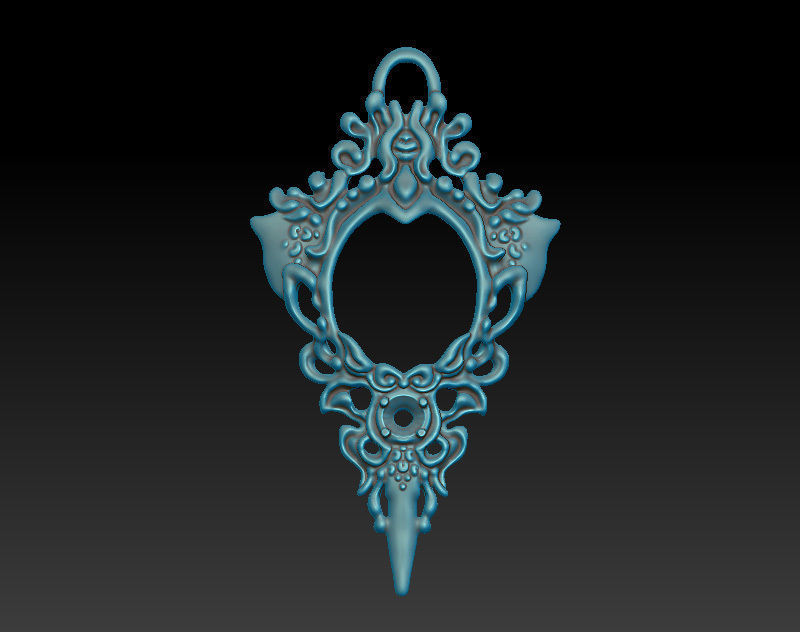 SET -Sculpted printed jewelry models in a vintage fantasy style 3D print model_9