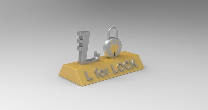 L for Lock 3D print model