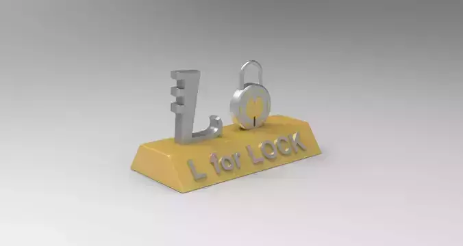L for Lock 3D print model