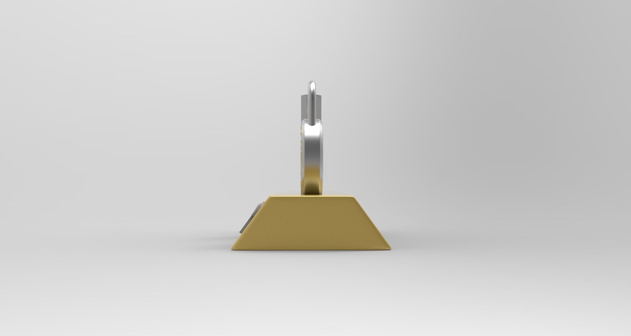 L for Lock 3D print model_4