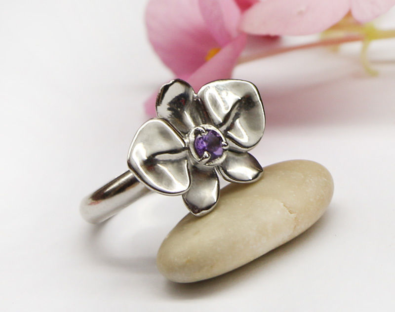 Set - Orchid 3D models to download - Ring - pendant - earrings 3D print model_3