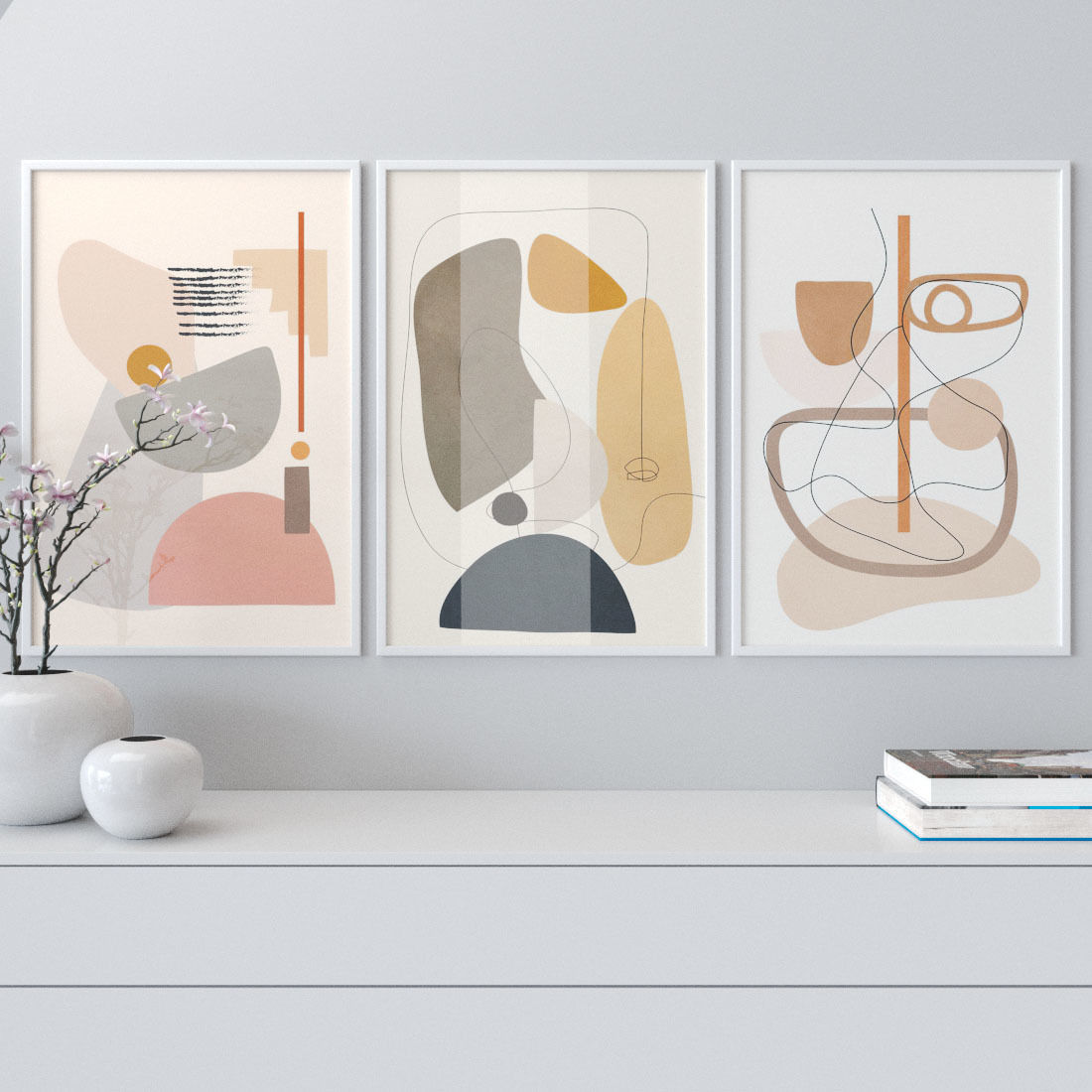 Photo Frames Set 55 3D model_1