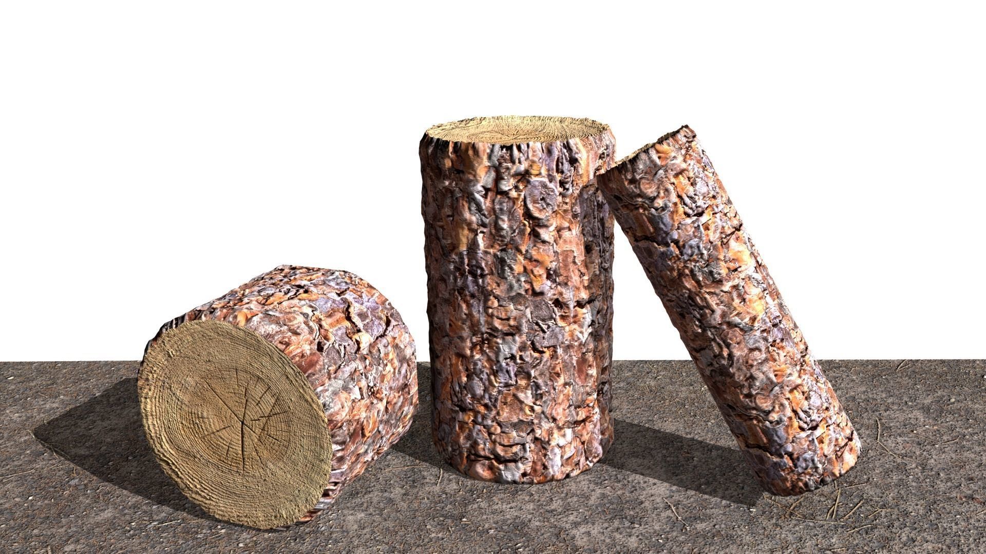 Pine Trees Bark PBR 2k tile textures wood materials Texture_2