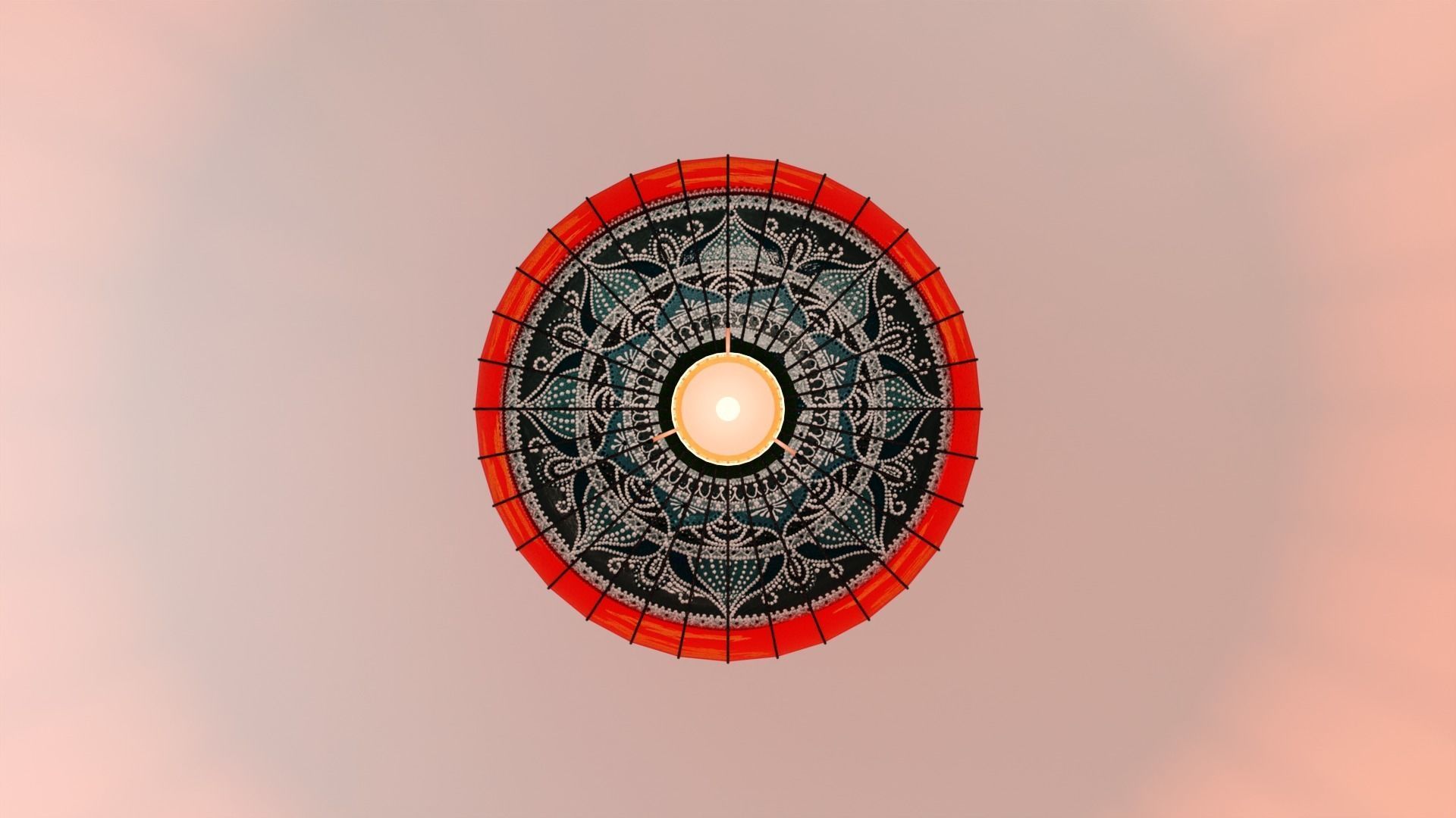 Chinese Hanging Lantern for Chinese New Year 2021 3D model_4