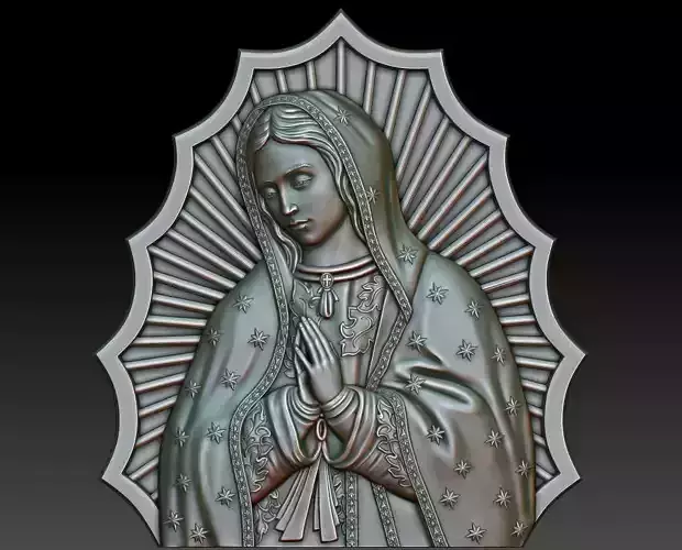 Virgin of Guadalupe 3D model