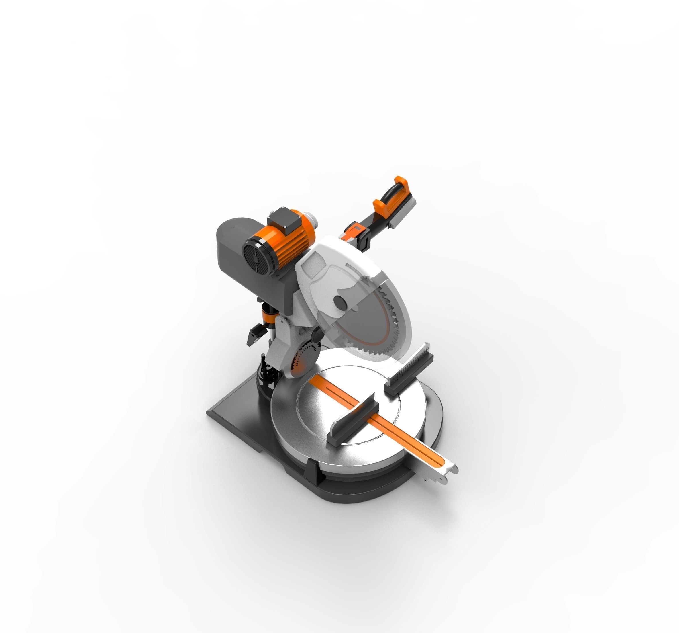 Circular saw 3D model_5
