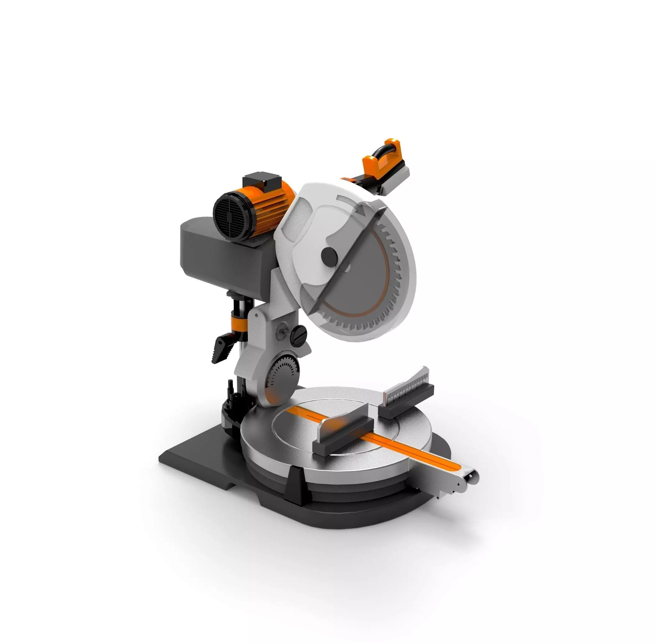 Circular saw 3D model_0