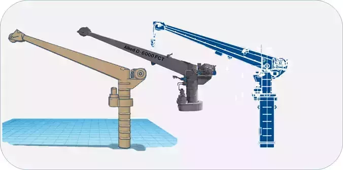 D-6000 RHIB Crane 3D print model