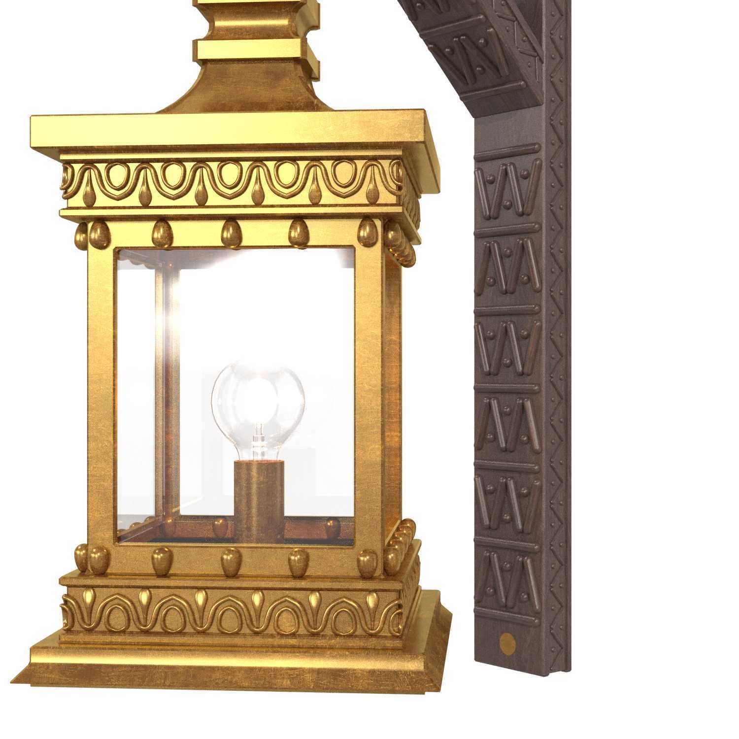 Arabic wall light 3D model_4
