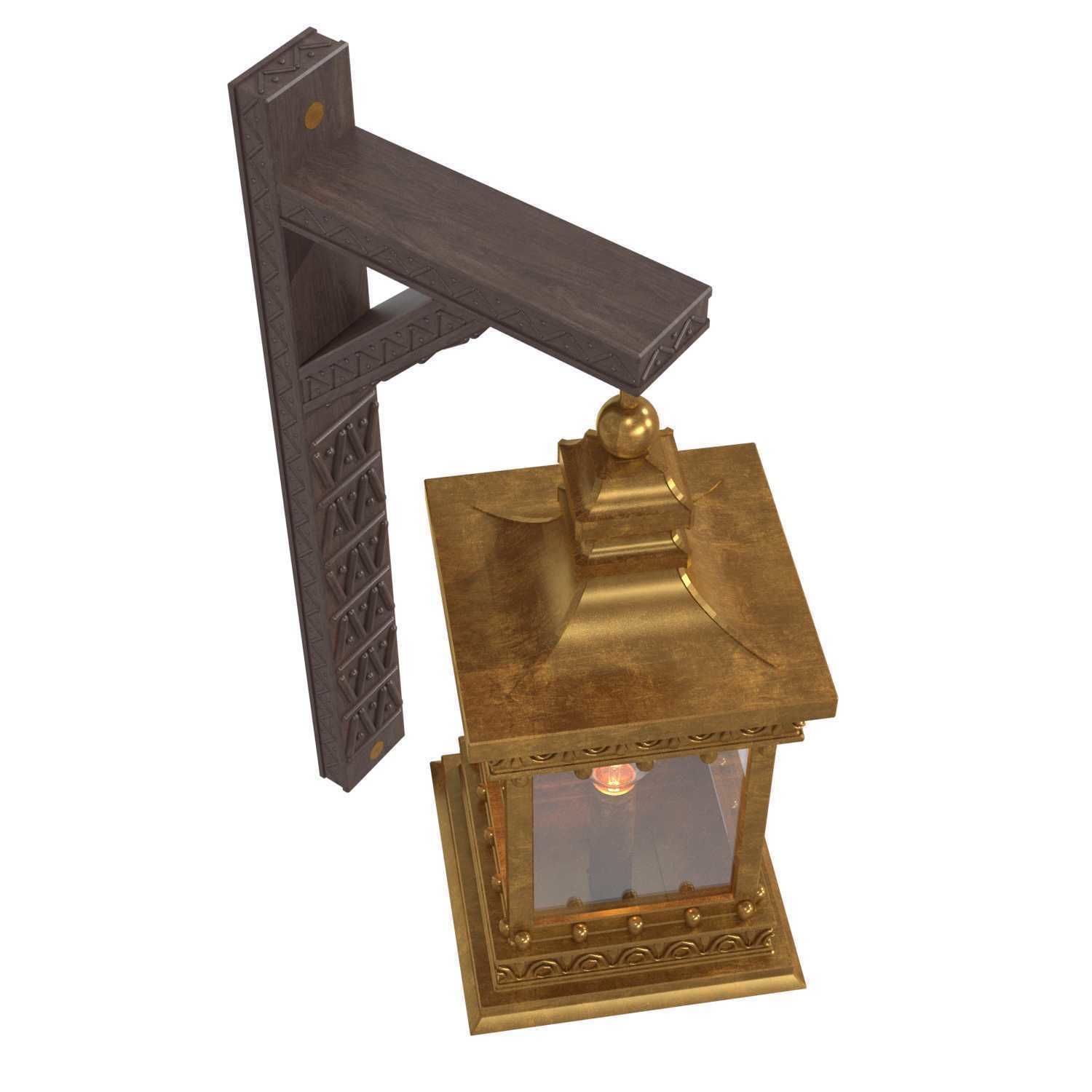 Arabic wall light 3D model_3