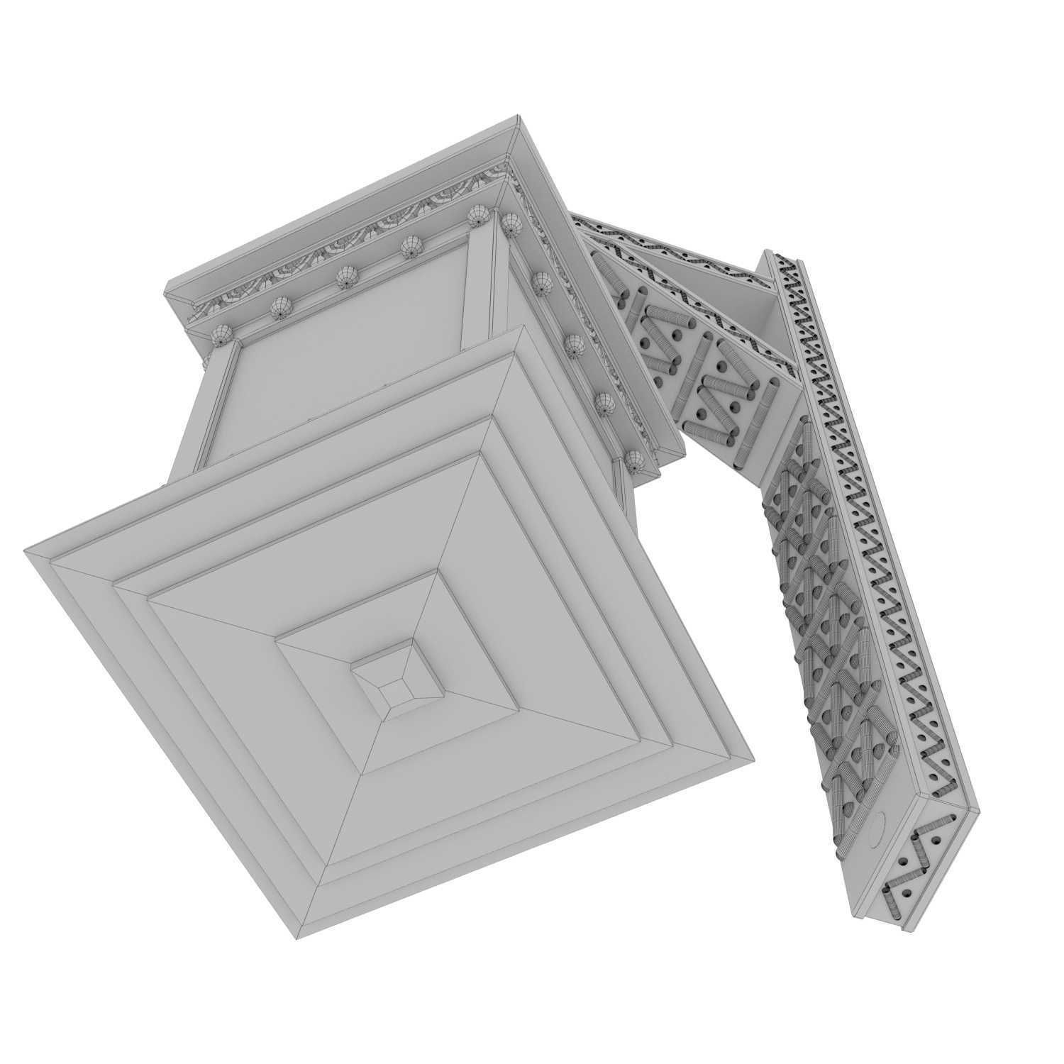 Arabic wall light 3D model_6