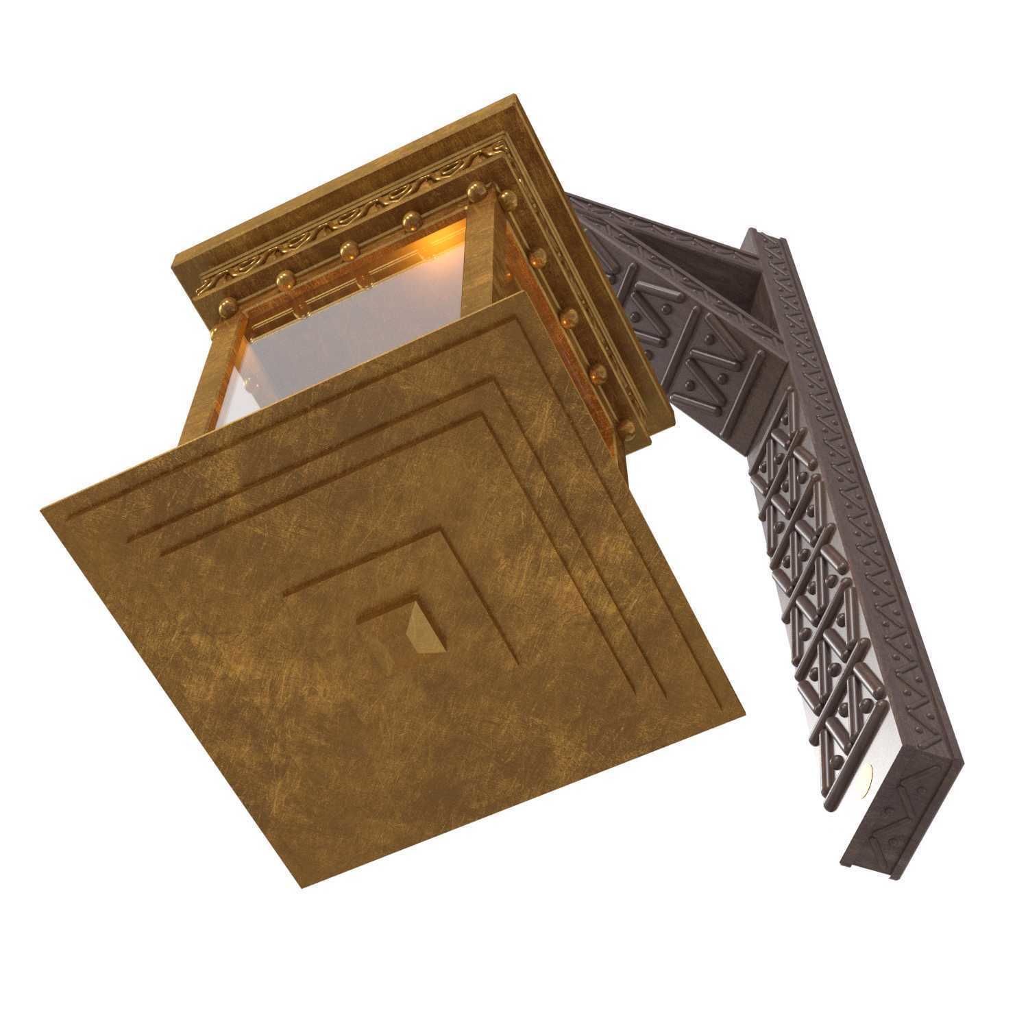 Arabic wall light 3D model_5