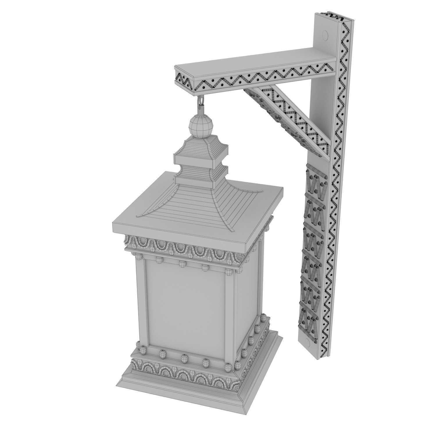 Arabic wall light 3D model_8