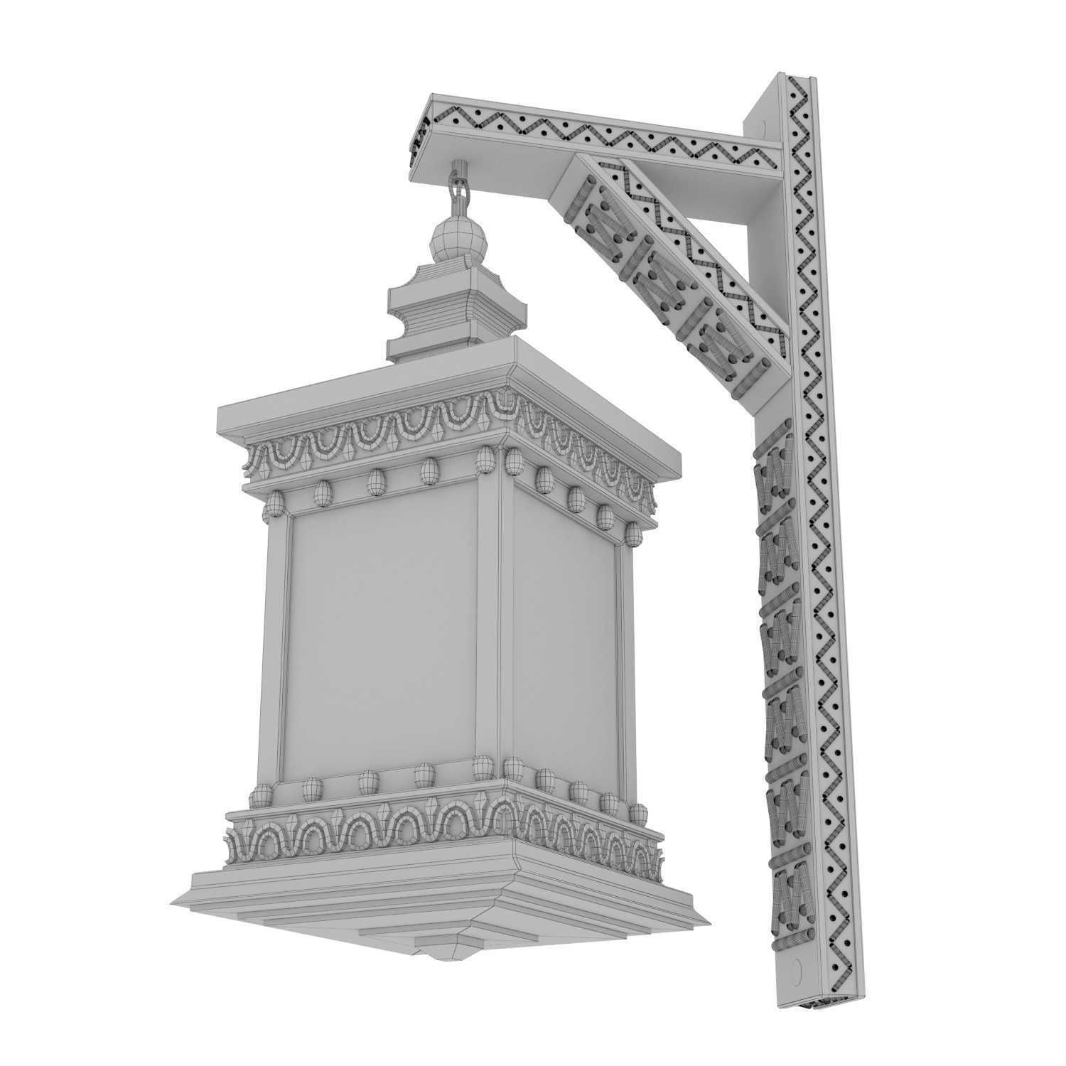 Arabic wall light 3D model_7