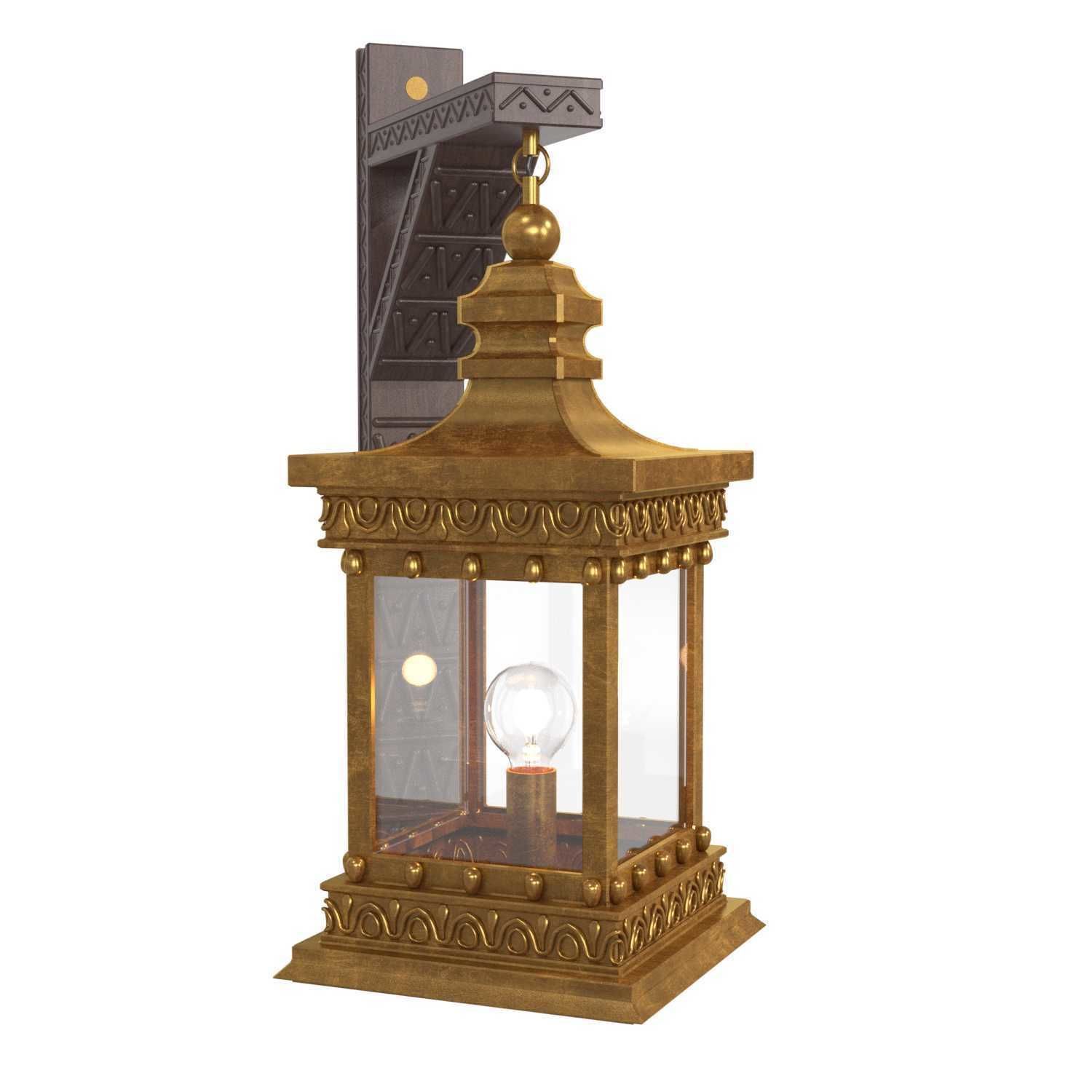 Arabic wall light 3D model_2