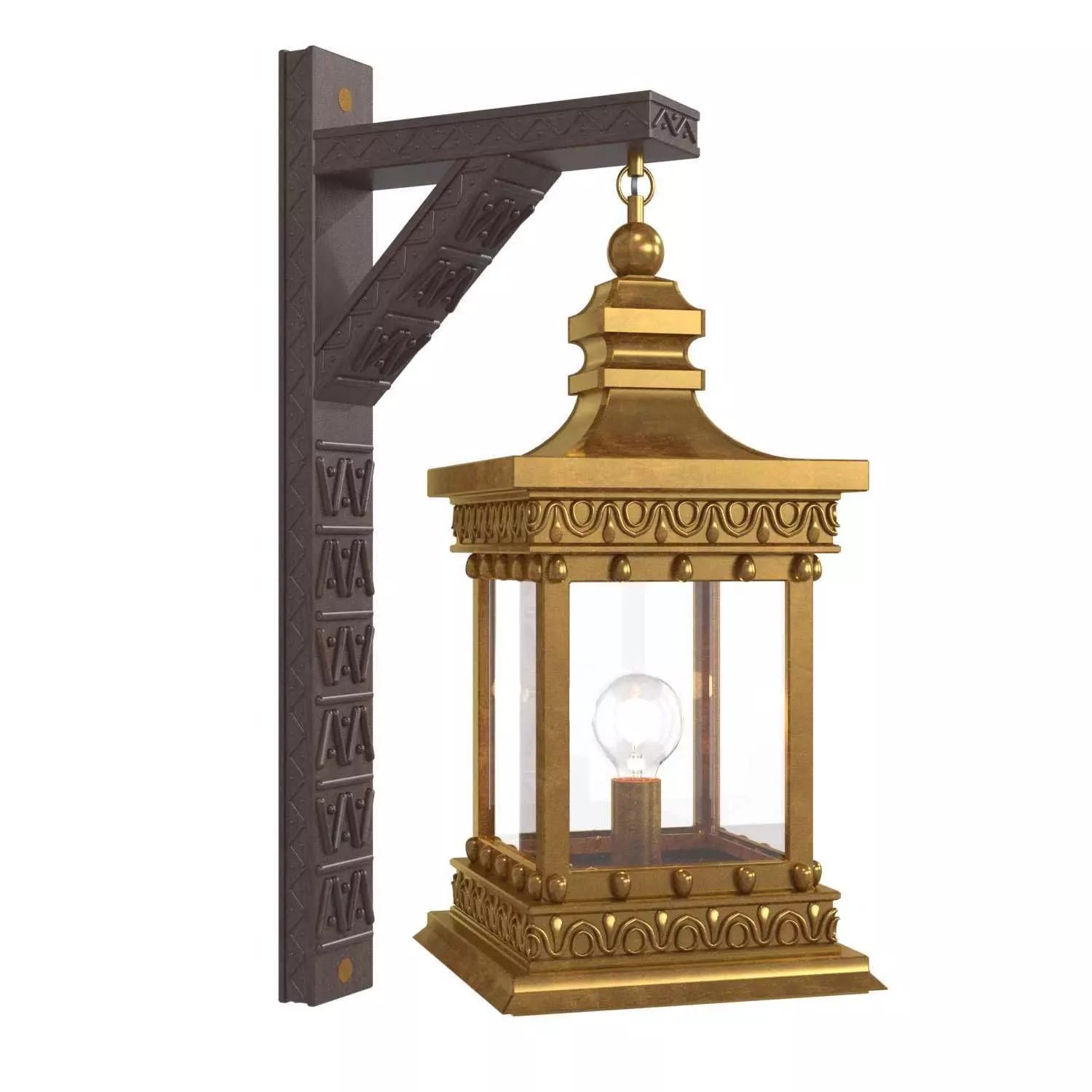 Arabic wall light 3D model_0