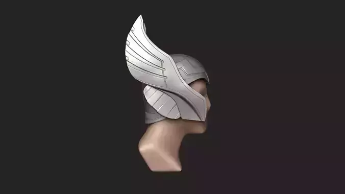 Thor Helmet - Character Design - Marvel Avengers Low-poly 3D model