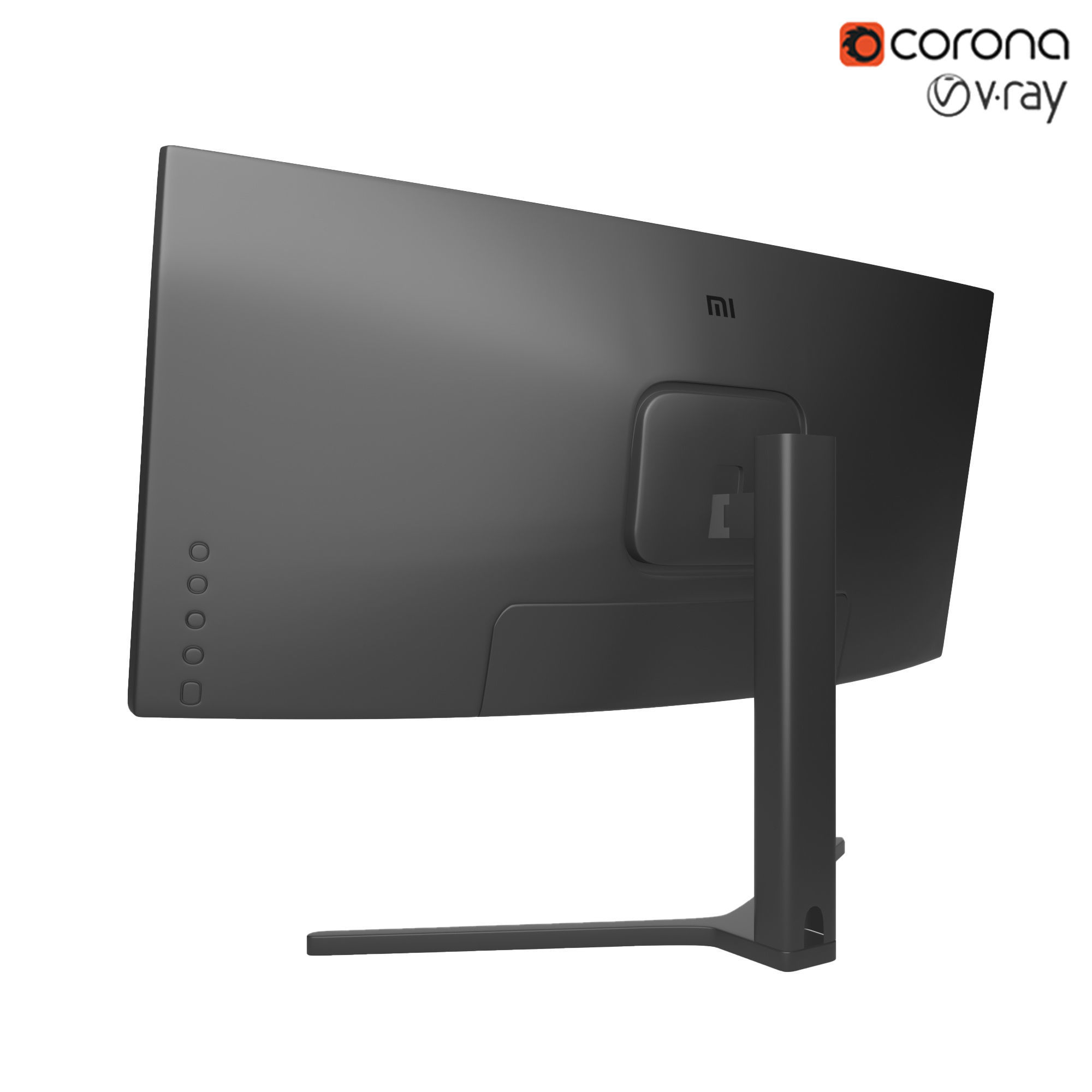 Monitor Xiaomi Mi Surface Display 34 3D model_2