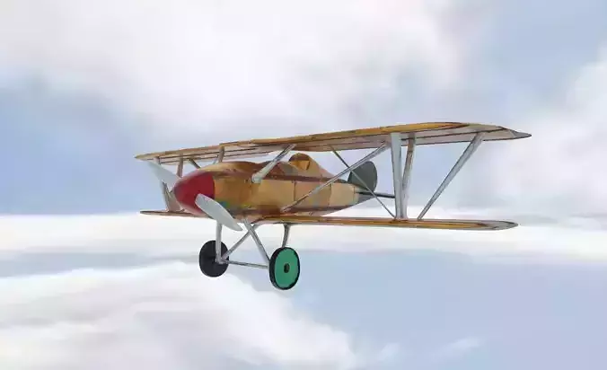 Albatros DV Free low-poly 3D model