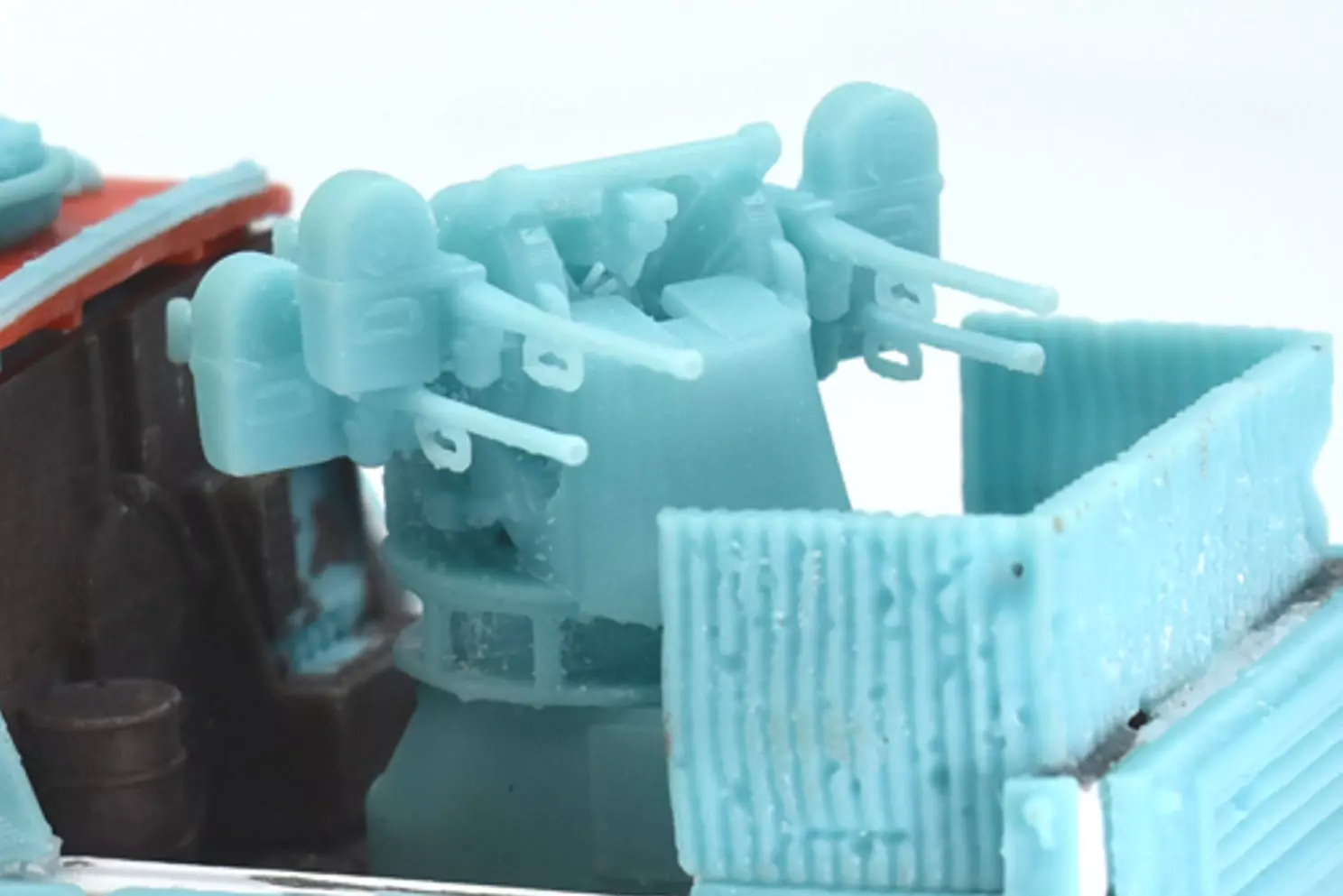 Gaslands scale 50 Calibre Quadmount 3D print model_0