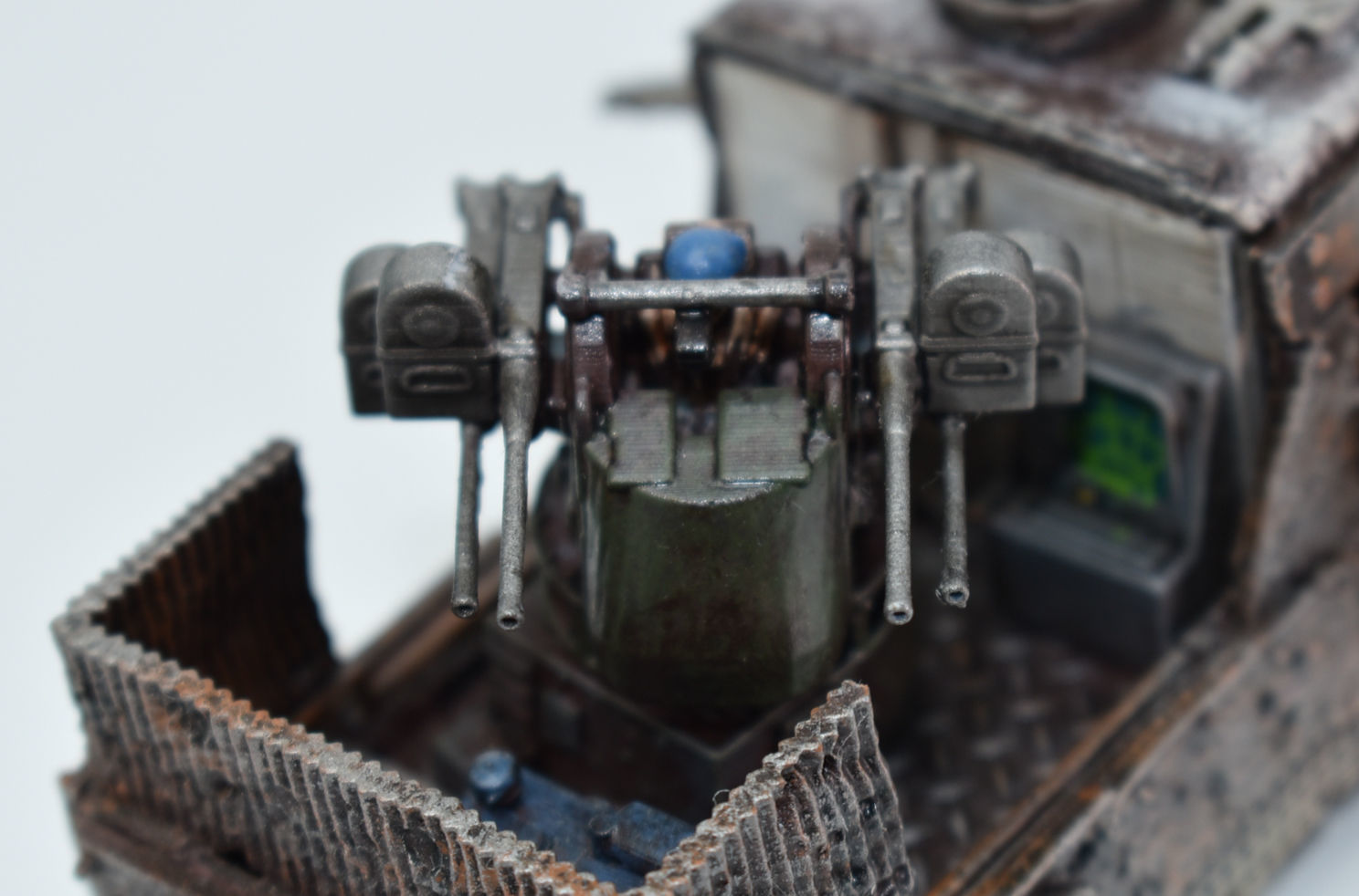 Gaslands scale 50 Calibre Quadmount 3D print model_8