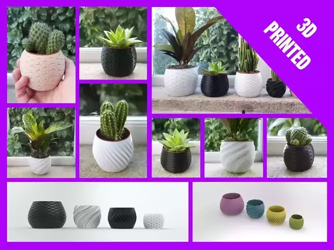 16 PLANTER POT SET - PLANT VASE - PLANTER