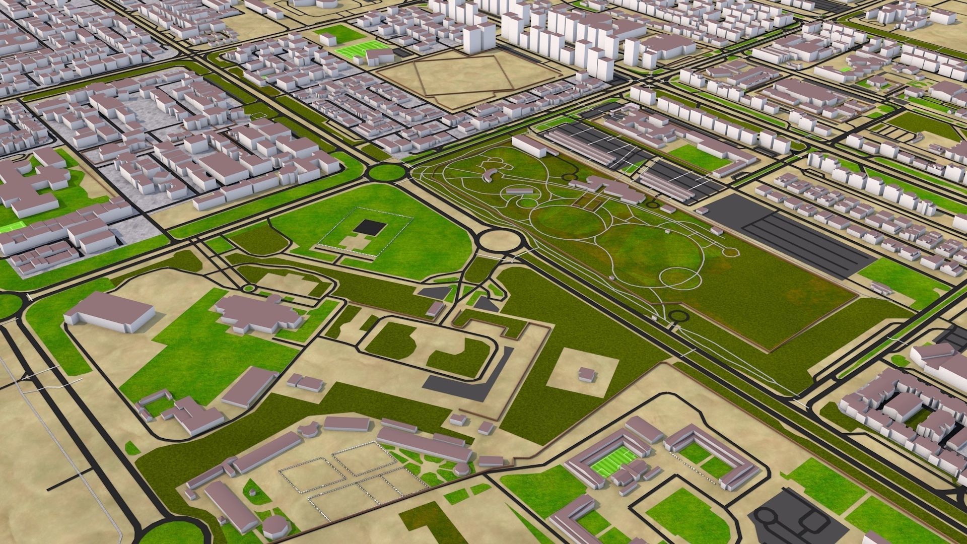 ABU DHABI 3D MODEL DEC 2020 Low-poly 3D model_17