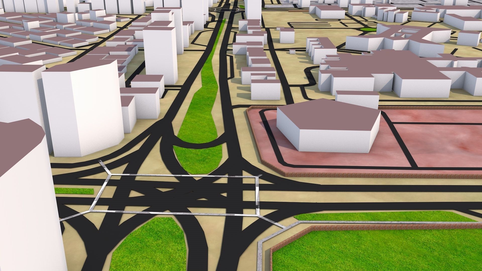 ABU DHABI 3D MODEL DEC 2020 Low-poly 3D model_11