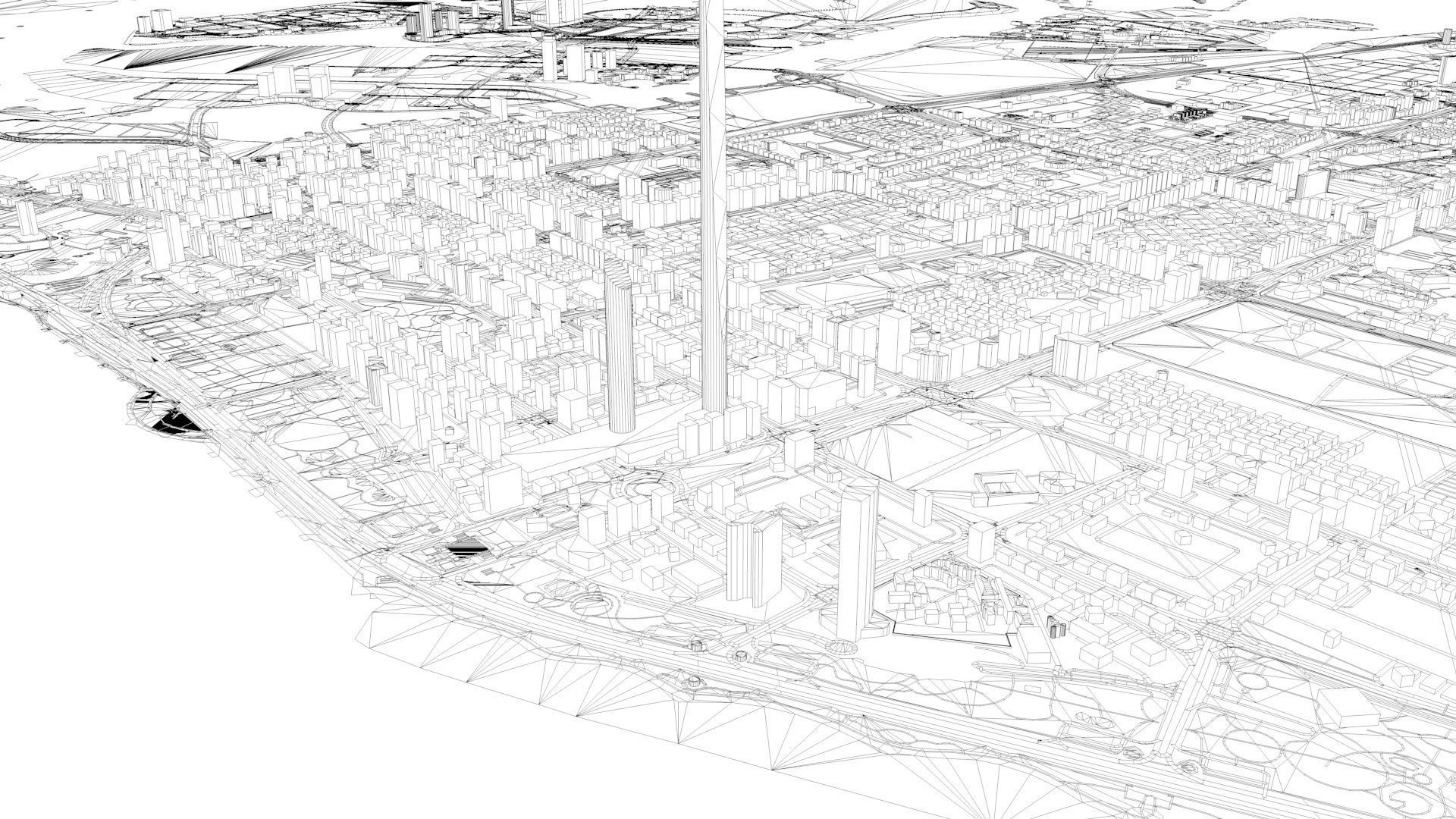 ABU DHABI 3D MODEL DEC 2020 Low-poly 3D model_20