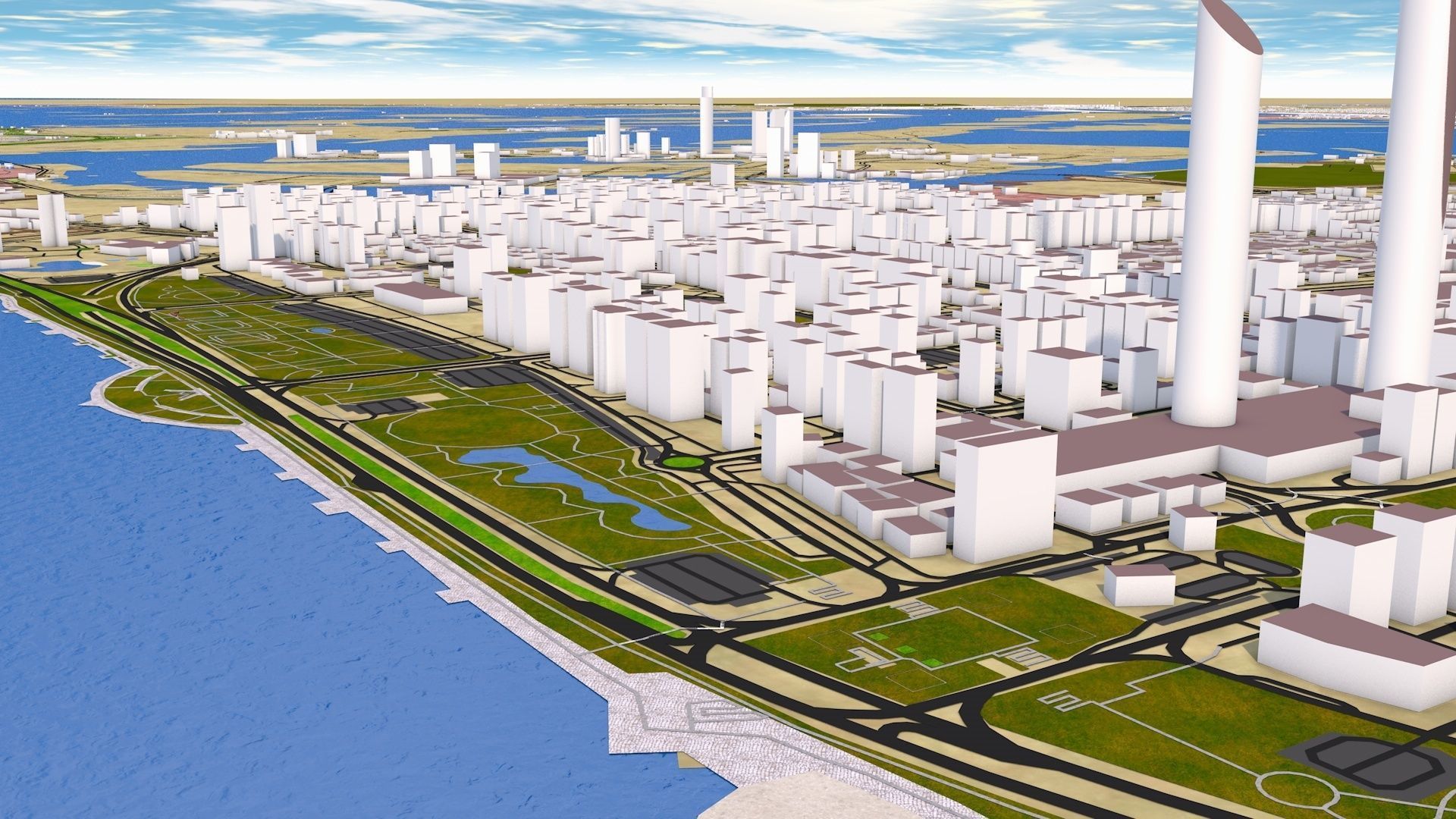 ABU DHABI 3D MODEL DEC 2020 Low-poly 3D model_10