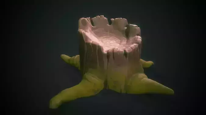 Stylized Stump - Tutorial Included 