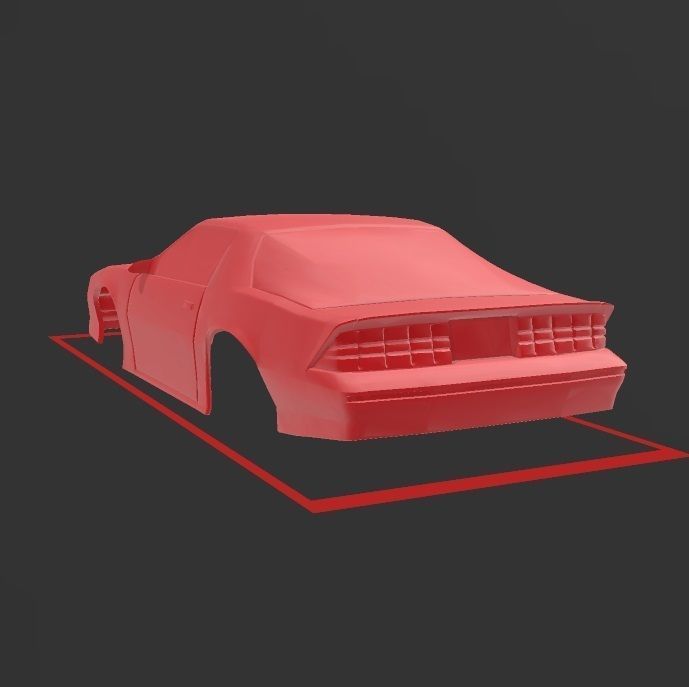 Chevrolet Camaro Iroc-z 1990  rc 3D print model car body shell   3D print model_6
