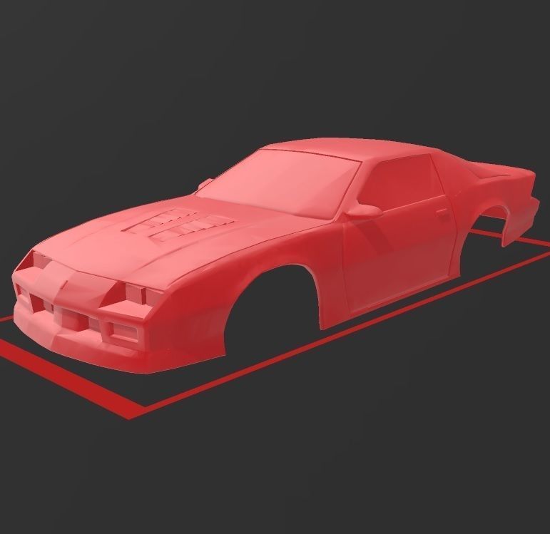 Chevrolet Camaro Iroc-z 1990  rc 3D print model car body shell   3D print model_5
