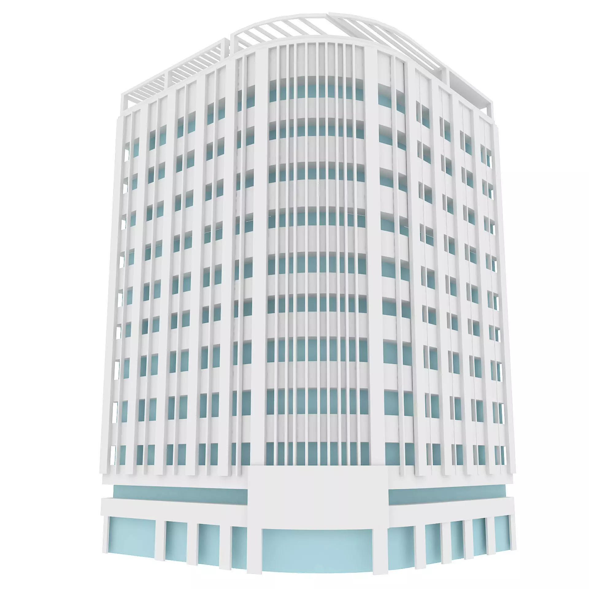 building low poly 2 office Low-poly 3D model