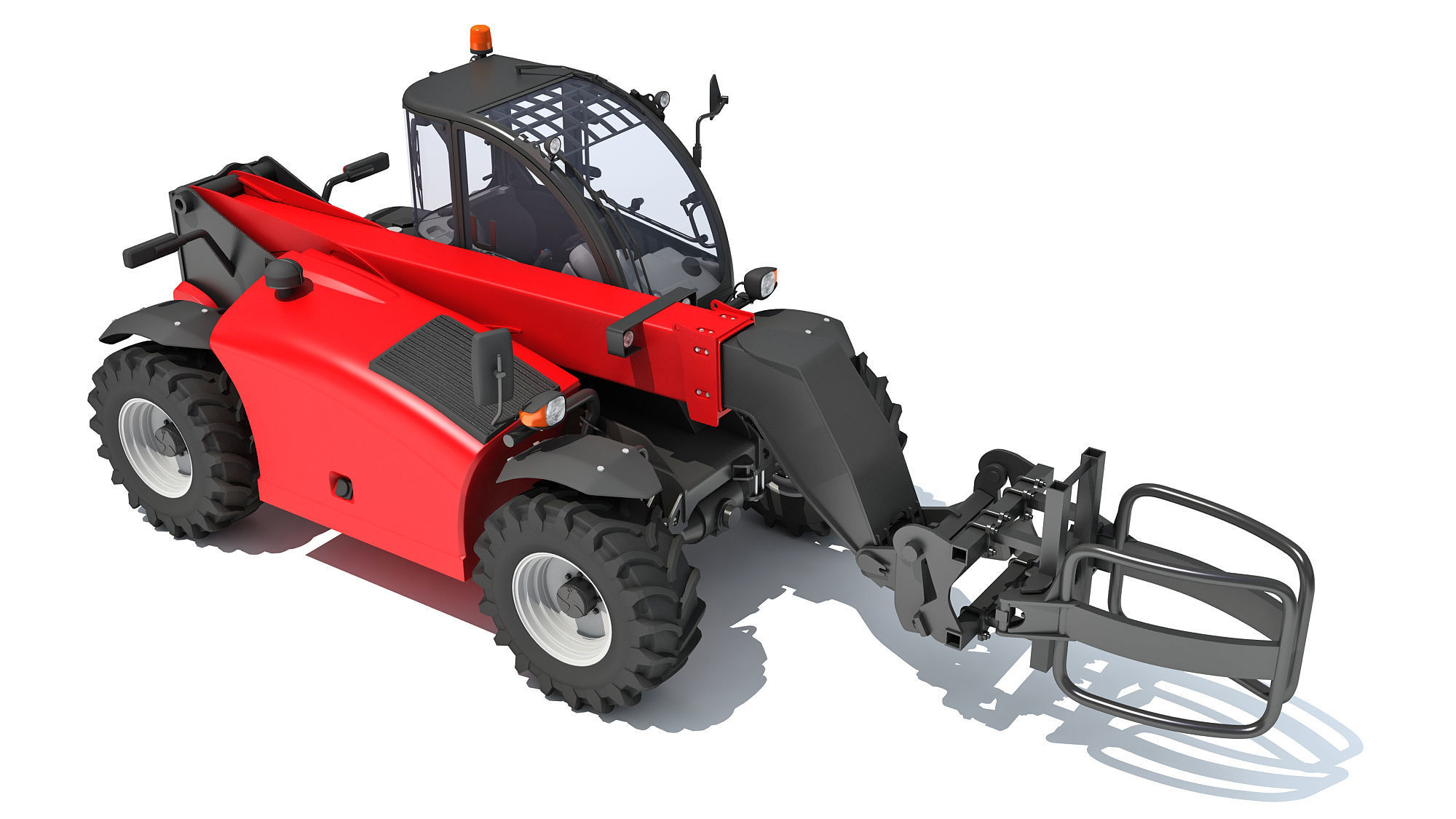 Telescopic Handler Forklift 3D model_6