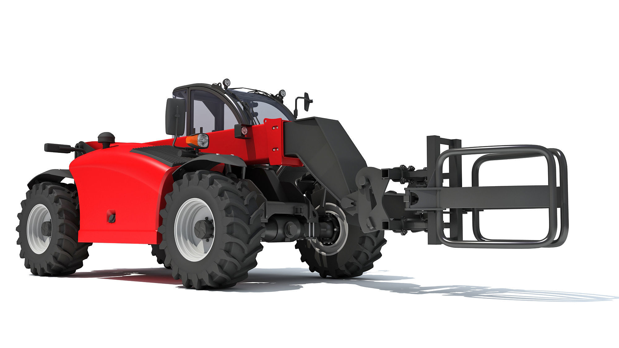 Telescopic Handler Forklift 3D model_5