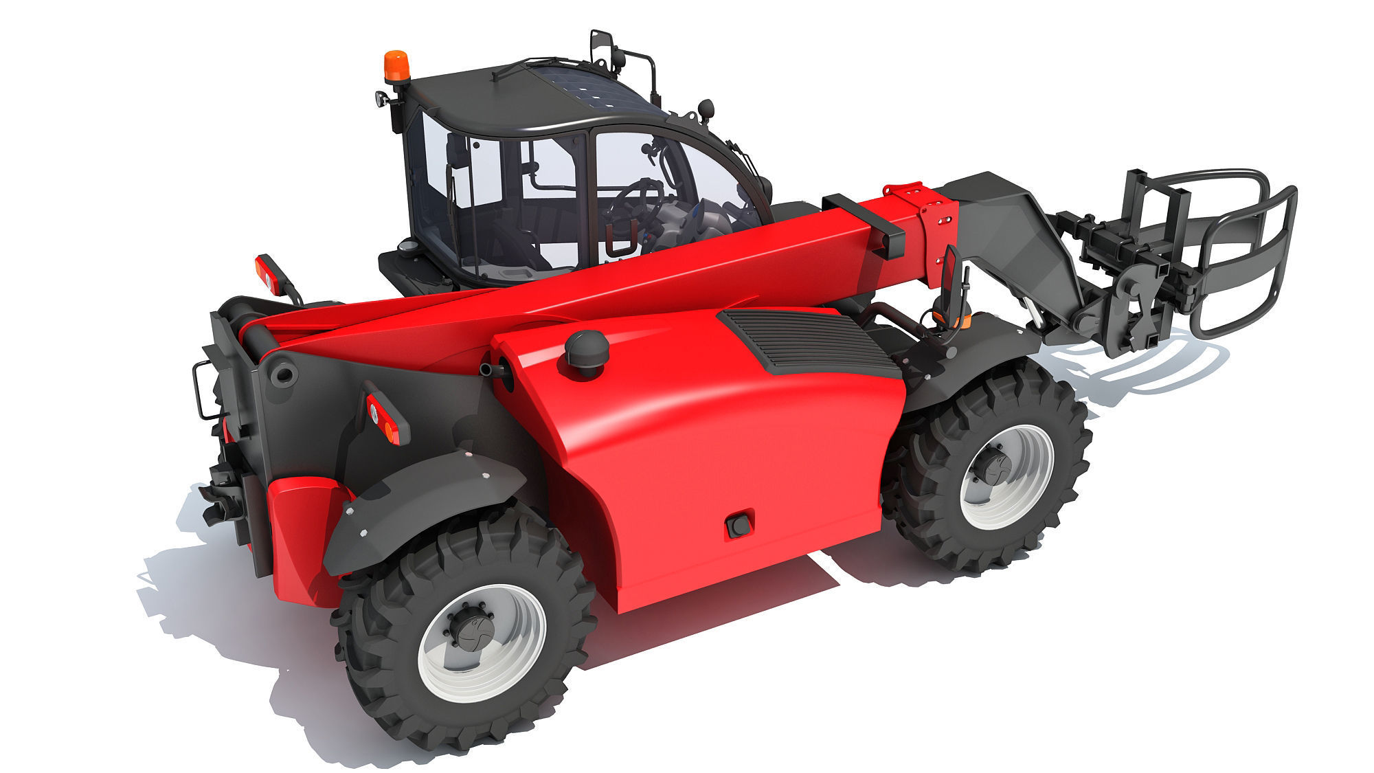 Telescopic Handler Forklift 3D model_8