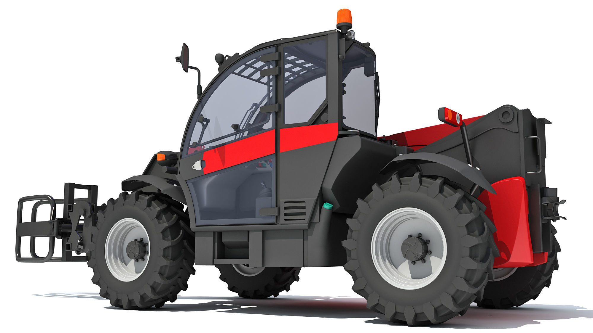 Telescopic Handler Forklift 3D model_3