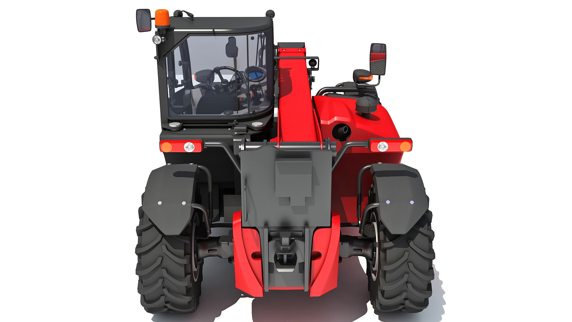 Telescopic Handler Forklift 3D model_4