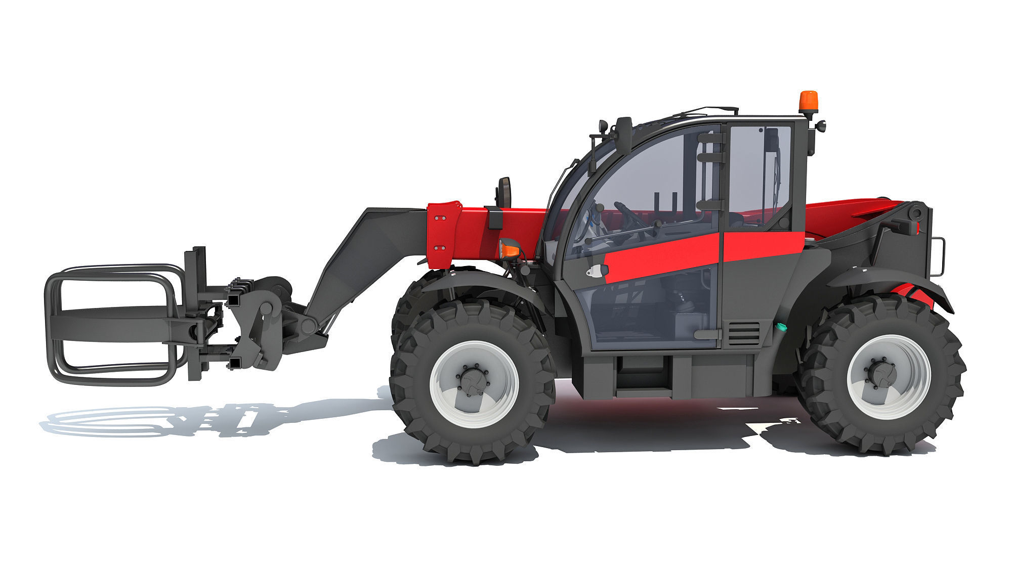 Telescopic Handler Forklift 3D model_1
