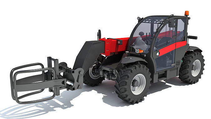Telescopic Handler Forklift 3D model