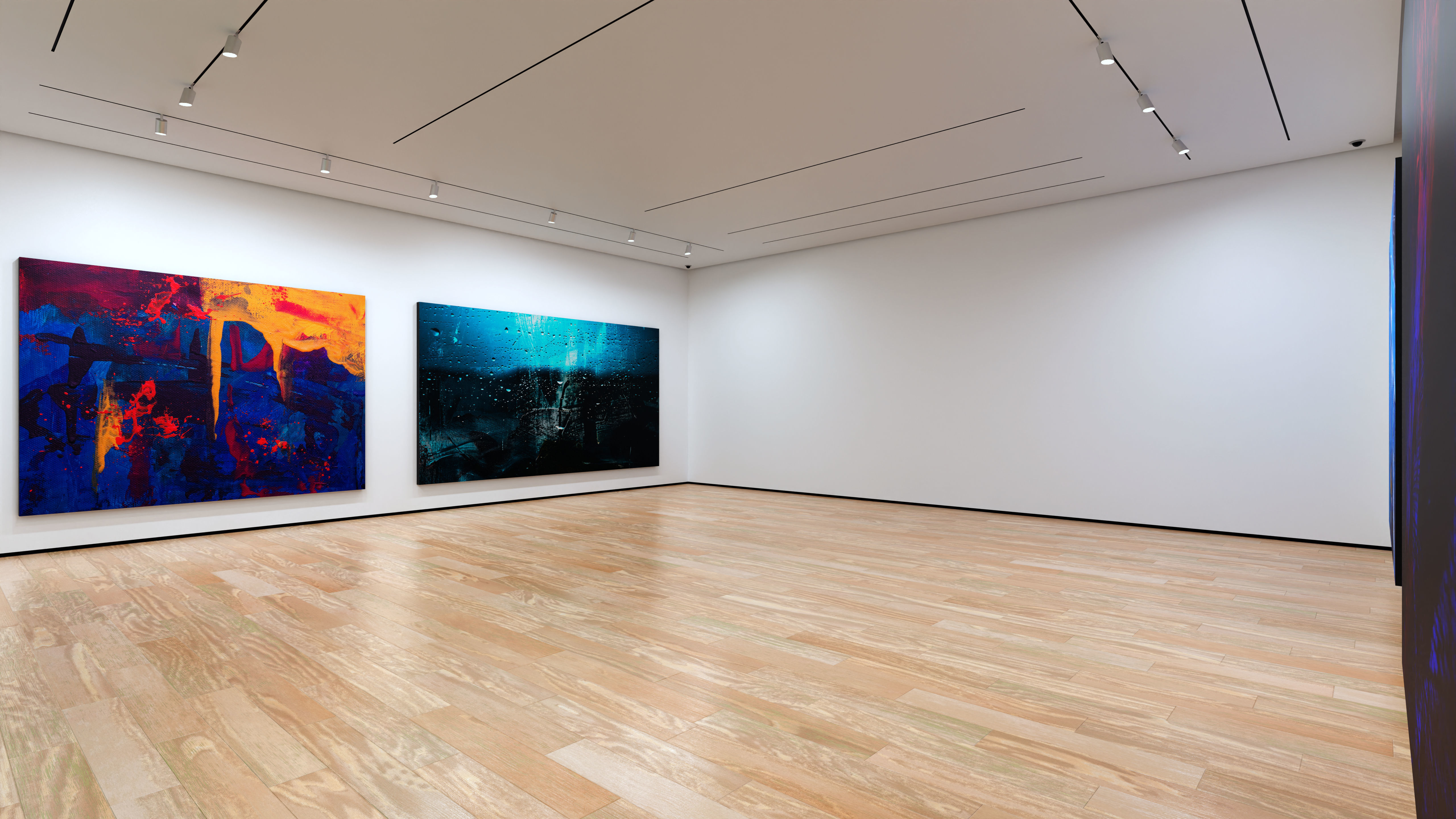 Art Museum Gallery Interior 1 - Textured Low-poly 3D model_3