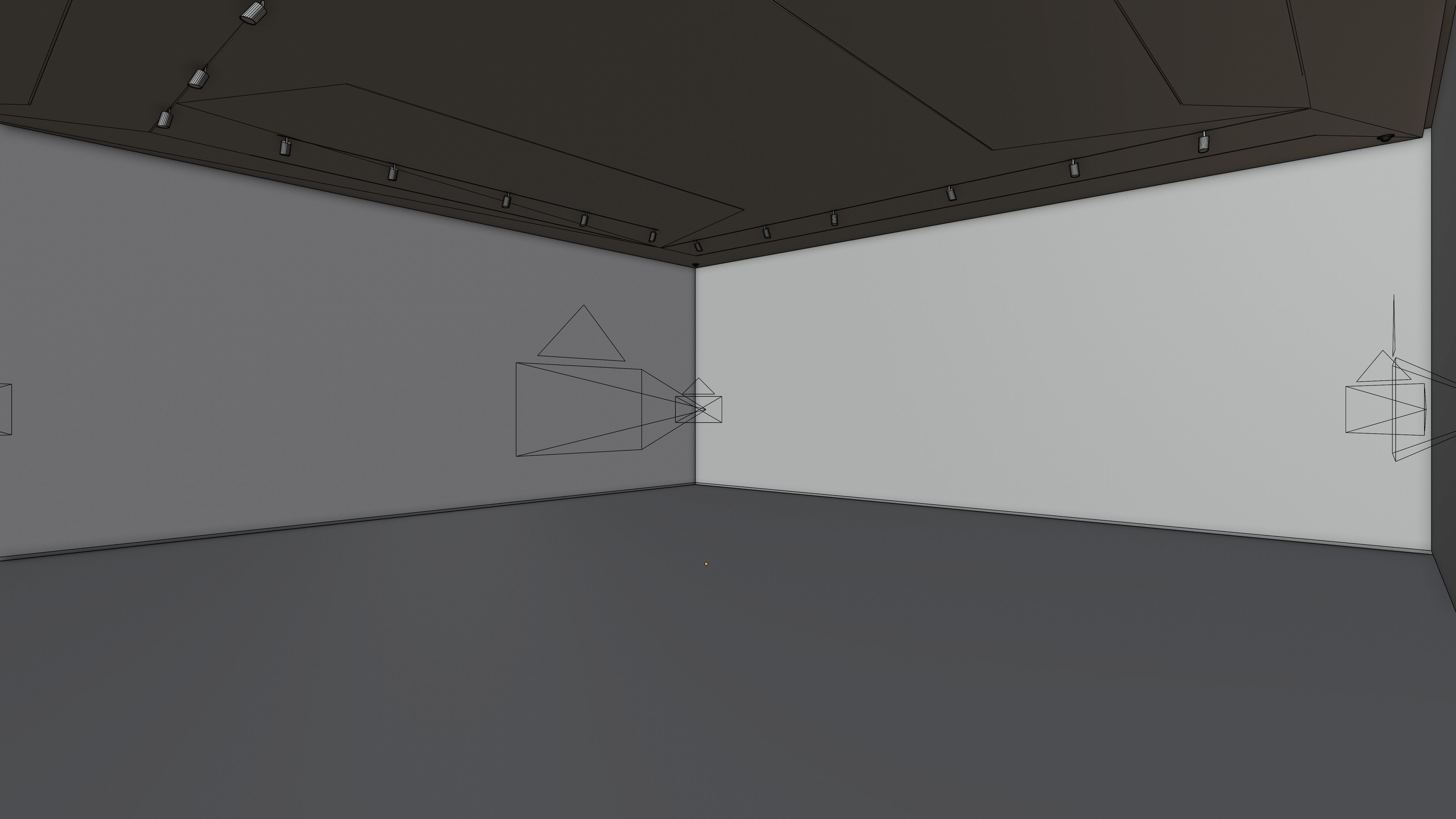Art Museum Gallery Interior 1 - Textured Low-poly 3D model_9